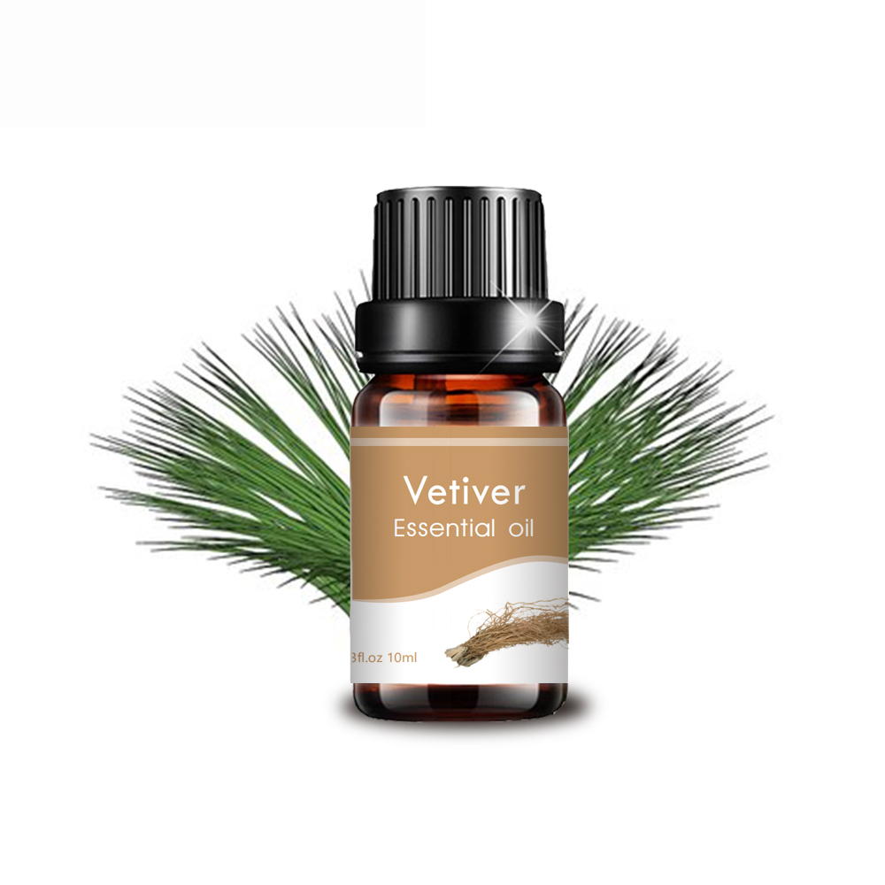 10ml Vetiver Mafuta Muhimu ya Kusafisha Diffuser ya Massage ya Ngozi