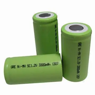 1.2V 3300mAh NiMH Rechargeable Battery SC/Sub-C Flat top, 10C Continuous Discharge Rate