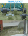 304 Stainless Steel Outdoor Multipurpose Folding Wood Burning Stove: Modern Design Kamp Malzemeleri