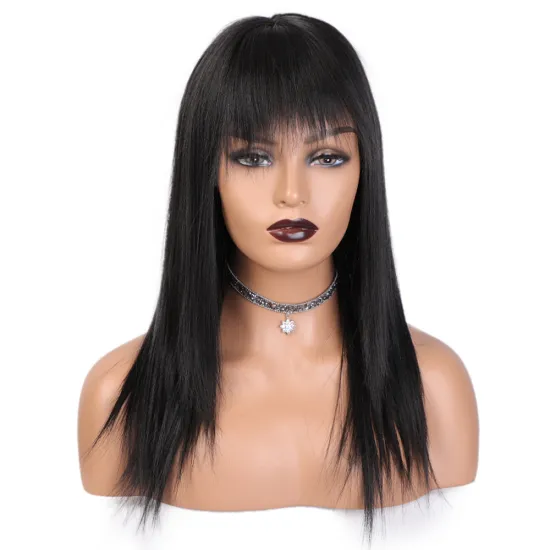 Fluffy bangs inch wholesale long heat resistant fiber hair front wigs for women high quality lace synthetic hair wigs