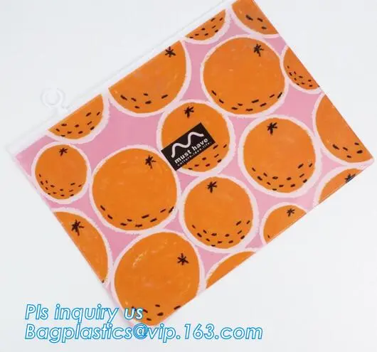 Promotional Transparent Cosmetic PVC Bag Slider Zip Bags Clear Travel Toiletry Wash Bag, zipper slider bag cosmetic packaging sl