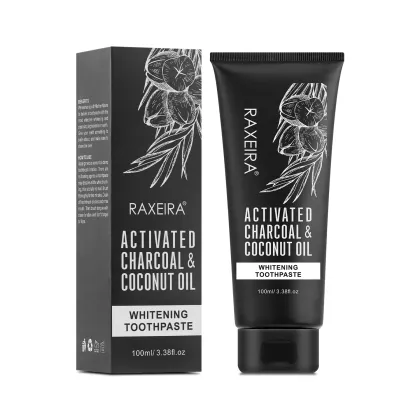 Private Label Charcoal Teeth Whitening Bamboo Toothpaste