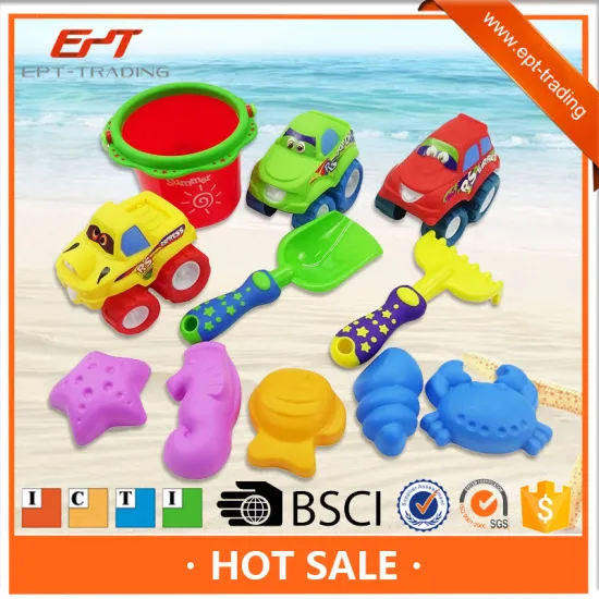 11PCS Summer Toy Sand Model Kids Plastic Bucket Sand Beach Toys