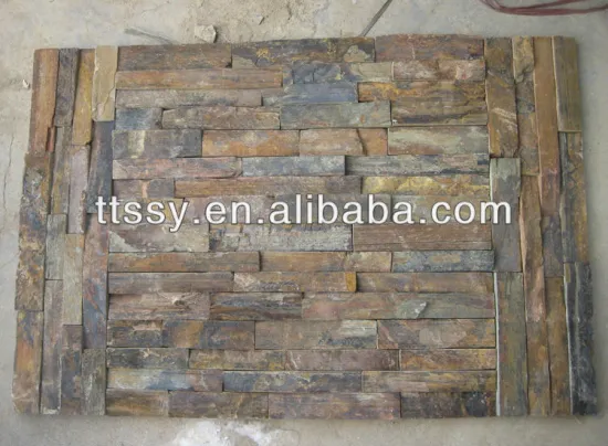Black Slate Panel Culture Stone Wall Facade Tiles
