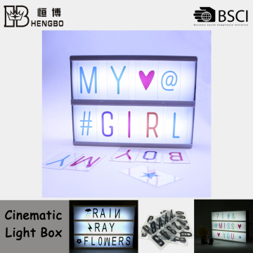 A4 Size Cinematic Light Up Box with LED Light (Colour Version)