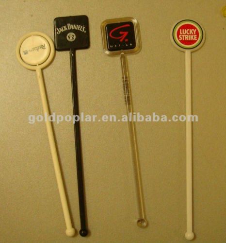 Customized logo PS plastic printings stirrer