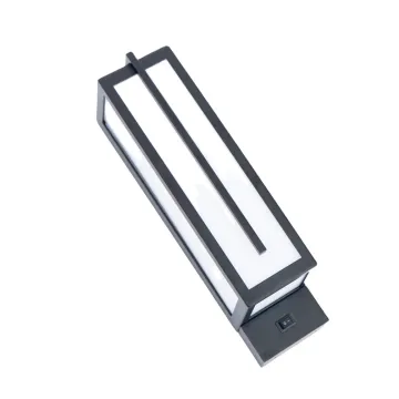 Modern Home Hotel Room LED Wall Sconce with Brushed Nickel Finish, Headboard Reading Light and Ayclic Fabric Shade