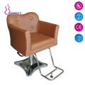 Hydraulic barber chair with leather surface design