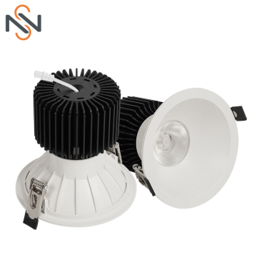 Warm White Cold White AC110V Anti Glare Recessed COB Spotlight for Living Room