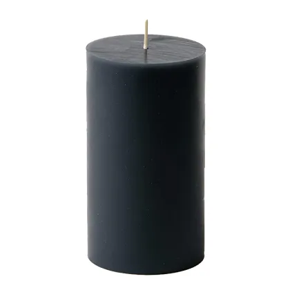 Black color magic pillar candles