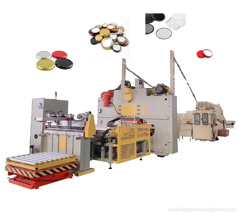 Twist off cap product line packing manufacturing plant