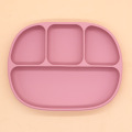 Placă de aspirație divizată din silicon ovală cu 4 compartimente