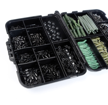 420Pcs Carp Fishing Accessories: Lead Clips, Snap Swivels, Anti-Tangle Sleeves & More