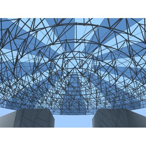 MOCONew World Phase Techo Estructura de acero Ingeniería de domo