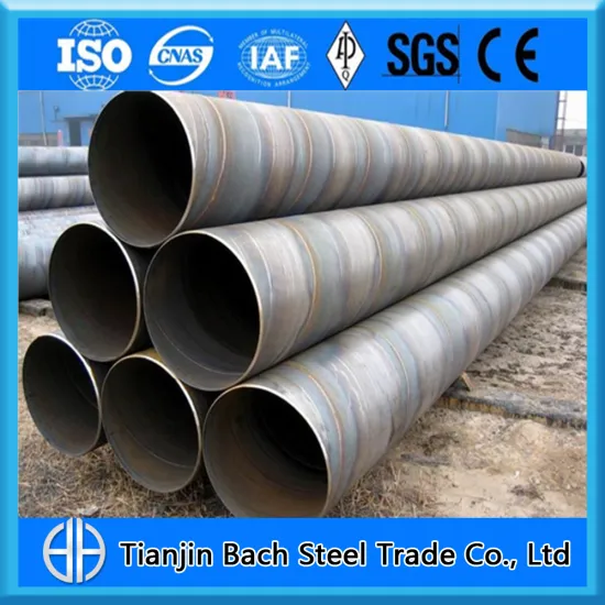 Large Diameter Spiral Steel Tube 300mm Diameter Mild Steel Pipe