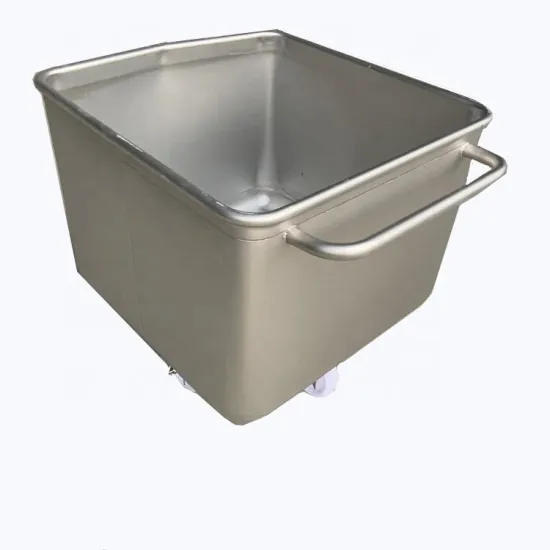 Food Grade 304 Stainless Steel Meat Trolley Cart for Food & Fruit Factory Processing