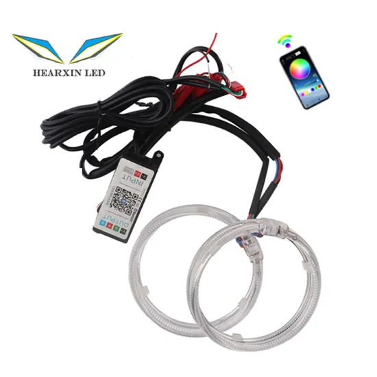 12V 80mm 95mm Single Color/APP RGB Guide Angel Eye LED Halo Rings for 2.5inch 3.0inch Car Styling HID Xenon Projector