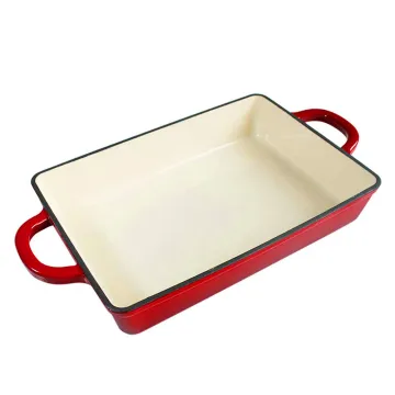 Best Seller Enameled Cast Iron Baking Dish Pan in Different Colors