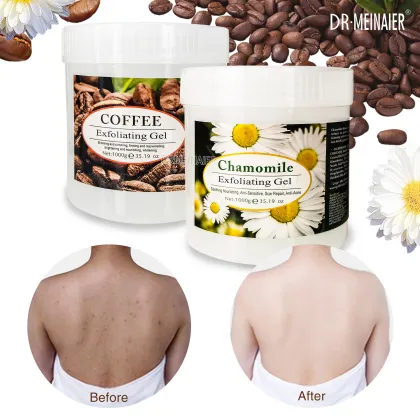 OEM Body Facial Cleanser with Lemon VC & Rose Exfoliating Gel Scrub