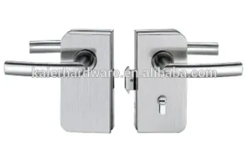 stainless steel frameless double side glass door lock K-DL925
