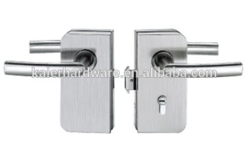 stainless steel frameless double side glass door lock K-DL925