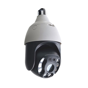 5MP IP Camera Outdoor E27 Bulb 4X Zoom 360 Panoramic Night Vision Security Surveillance with Tuya Smart APP Wifi PTZ Waterproof