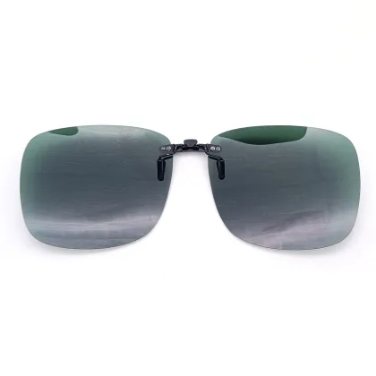 DMZ031 Day & Night Vision Clip-On Green Lens Polarized Sunglasses and Myopia Glasses