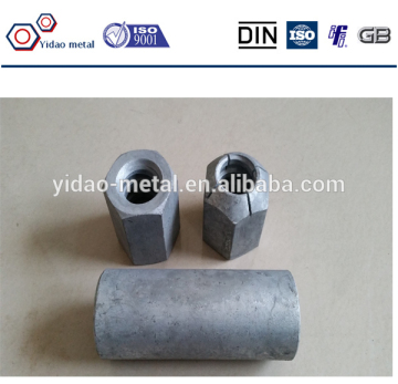 hex long nut for threaded bar