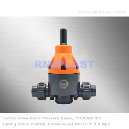 Plastic PVDF Pressure Relief Valve PN10