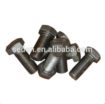 High strength Hexagon head harf therad or full thread zinc plated bolt