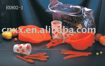 24-piece middle plum blossom picnic set