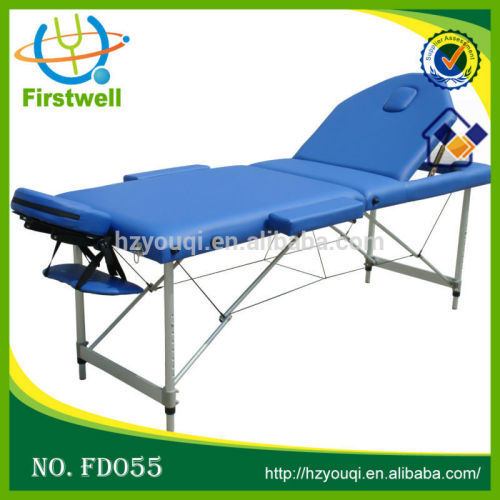 Portable Massage Table, Aluminum Frame 4 section folding massage table