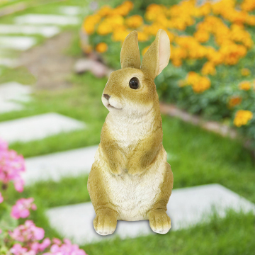 Life Size Resin Rabbit Statue for Garden