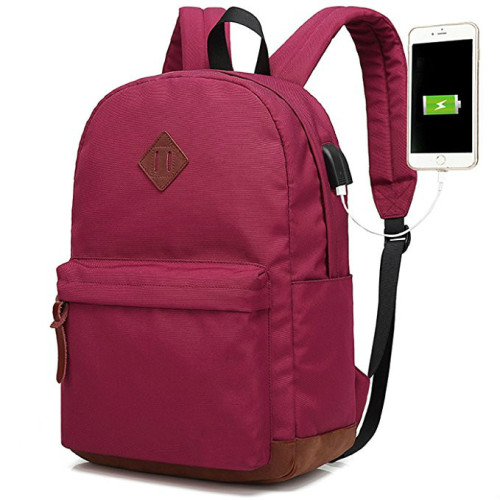 School Travel Backpack Bag With USB Charger
