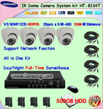 4CH H.264 Full D1 CCTV DVR System
