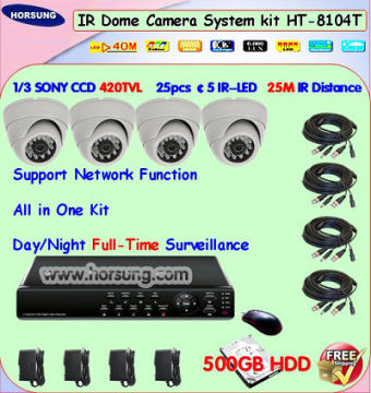 4CH H.264 Full D1 CCTV DVR System