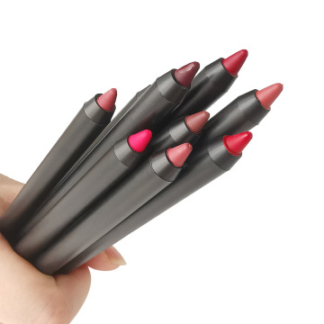 Black Smooth Vegan Lip Liner Pencil with Logo