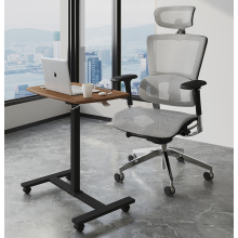 Table debout pour ordinateur portable réglable en hauteur avec roues