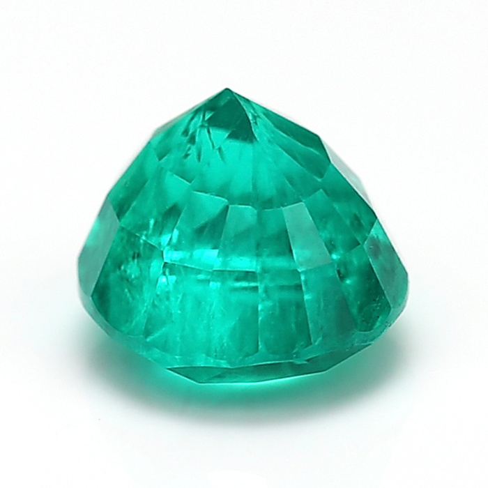 Floral Jewelry Lab Émeraude Ovale 8x10 Couleur Colombienne