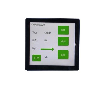 Square Screen LCD Capacitive Touch Panel UART Display with RS485 CAN for Automotive Control