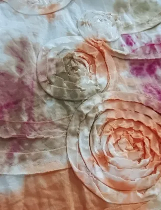 tie dye embroidery fabric
