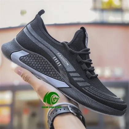 KANGO Athletic Shoes 2023: Black Breathable Running Sneakers