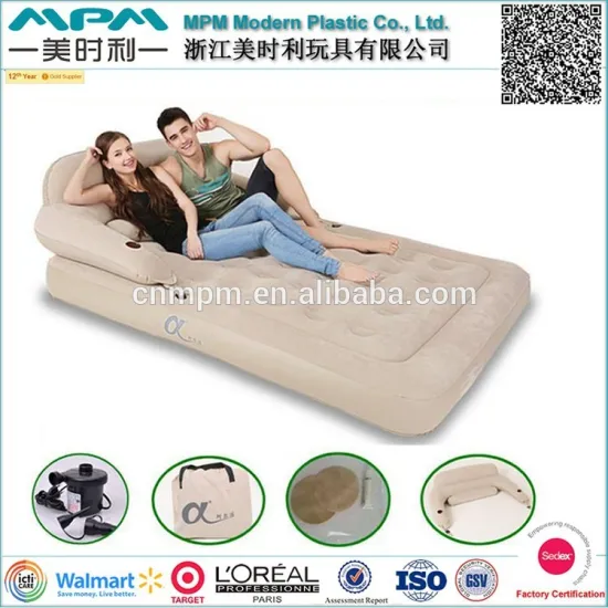 Sedex factory bedroom inflatable flocked bed sofa, inflatable lounge chair                        
                                                Quality Choice