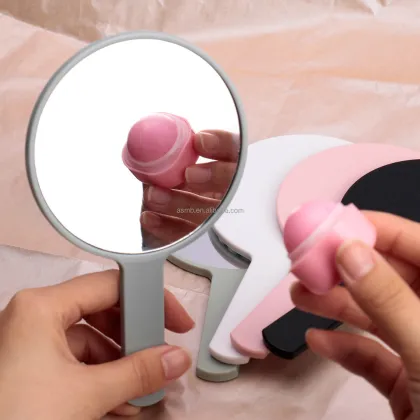 Personalized Plastic Square Mirror with Custom Logo: UV Printed, Folding and Long-Handled Cosmetic Makeup Mirror