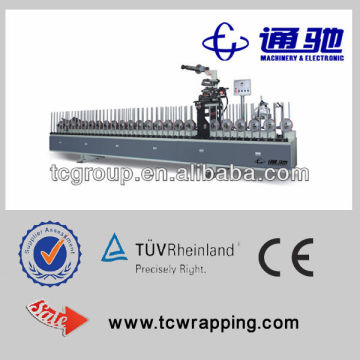 hot glue adhesive wrapping profile veneer machine