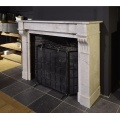 Handcrafted Solid Marble Fireplace Mantel Classic Design