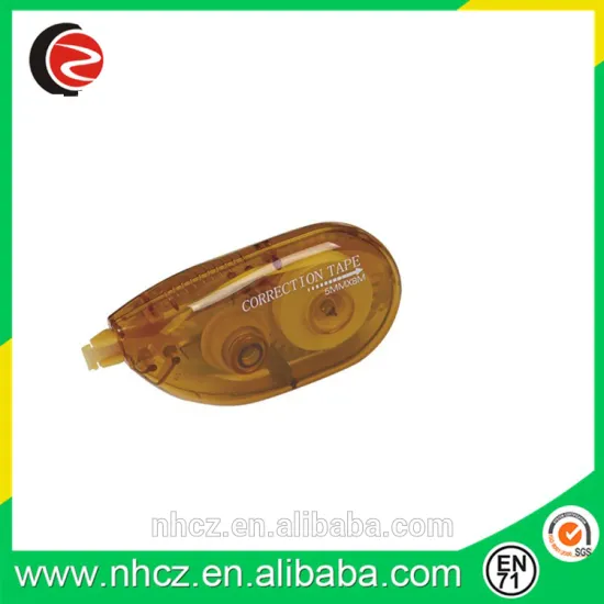 Yellow Stationery Double Sided Correction Tape