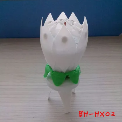 Happy Birthday Decorative Candles Colored Lotus