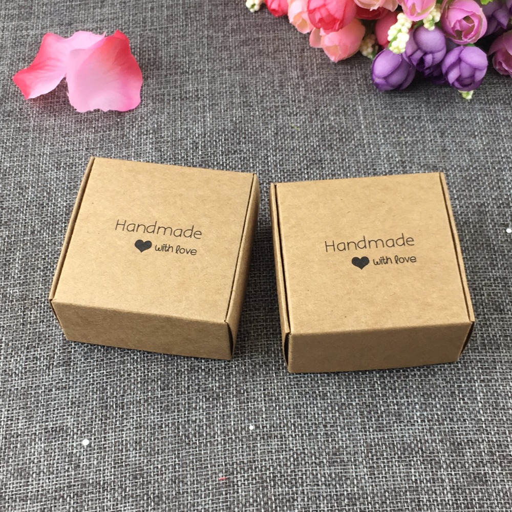 50PCS-6-5x6-5x3cm-kraft-fashion-printing-Handmade-with-love-Gift-boxes-Paper-Jewelry-Boxes-display (2)