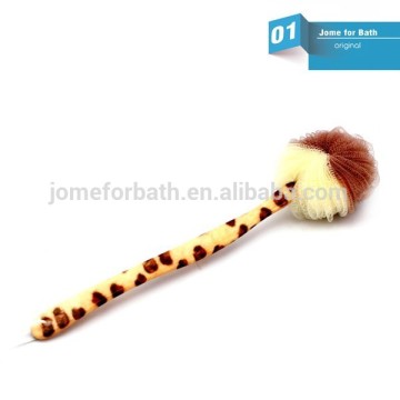 hot sale nylon bath mesh sponge with handle